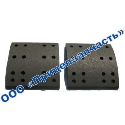 Накладка тормозной колодки (анкер) L1 А3834 ось 12 тонн Накладка тормозной колодки (анкер) L1 А3834 ось 12 тонн